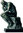 Auguste Rodin: Skulptur "Der Denker" (38 cm), Version in Bronze