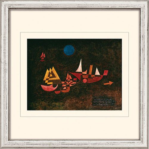 Paul Klee: Bild "Abfahrt der Schiffe" (1927), gerahmt